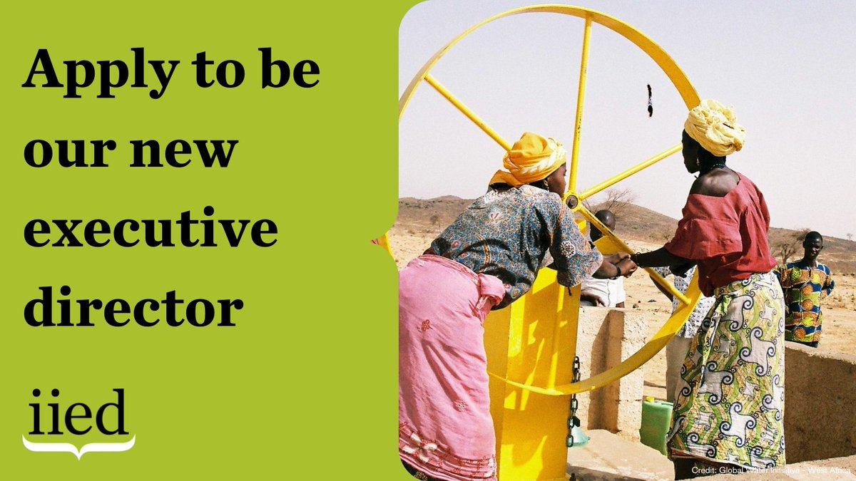 Apply to be our new executive director.