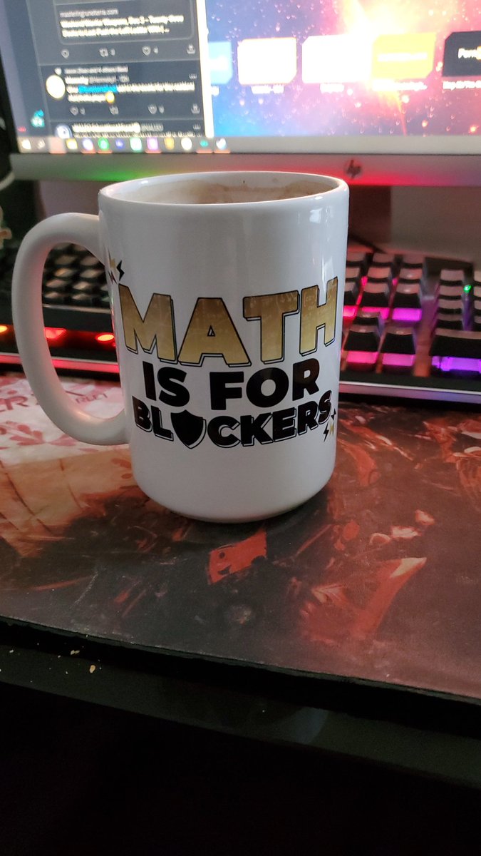Leovold_Lor's tweet photo. Shameless homie plug. @MasterRuneterra has a merch store now. Get some Christmas gifts that show how you really feel.
#mathisforblockers https://t.co/NKmLDY9vyo