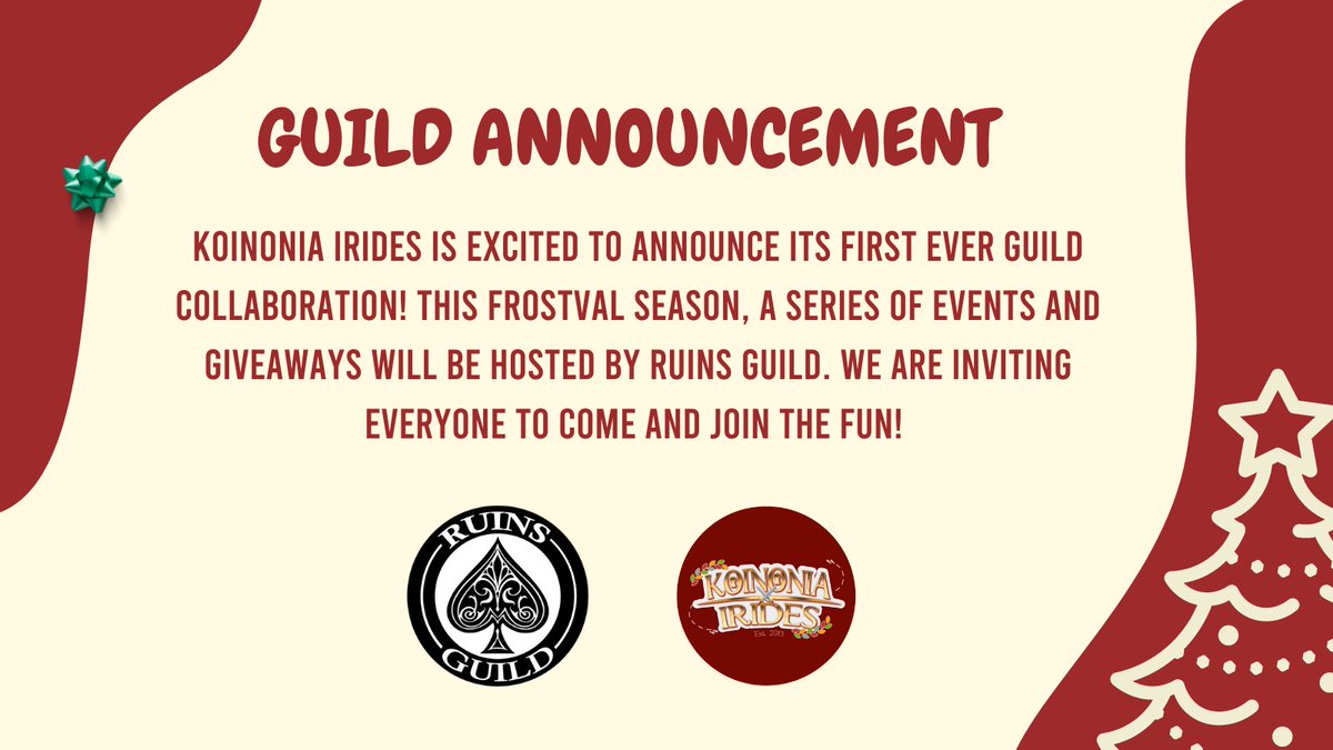 We are excited to announce this collaboration with other guilds initiated by <a href="/RuinsAQW/">Ruins</a>! ♥