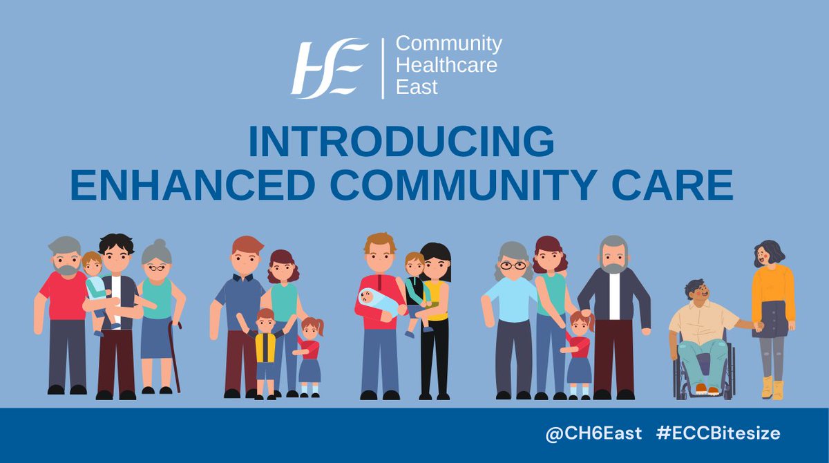 Ch6East's tweet photo. This week we will be telling you all about Enhanced Community Care (ECC). ECC, derived from Sláintecare, involves the development of multi-disciplinary, community-based healthcare close to people’s homes. Stay tuned this week for more #ECCbitesize updates! https://t.co/SEurTQiJzr