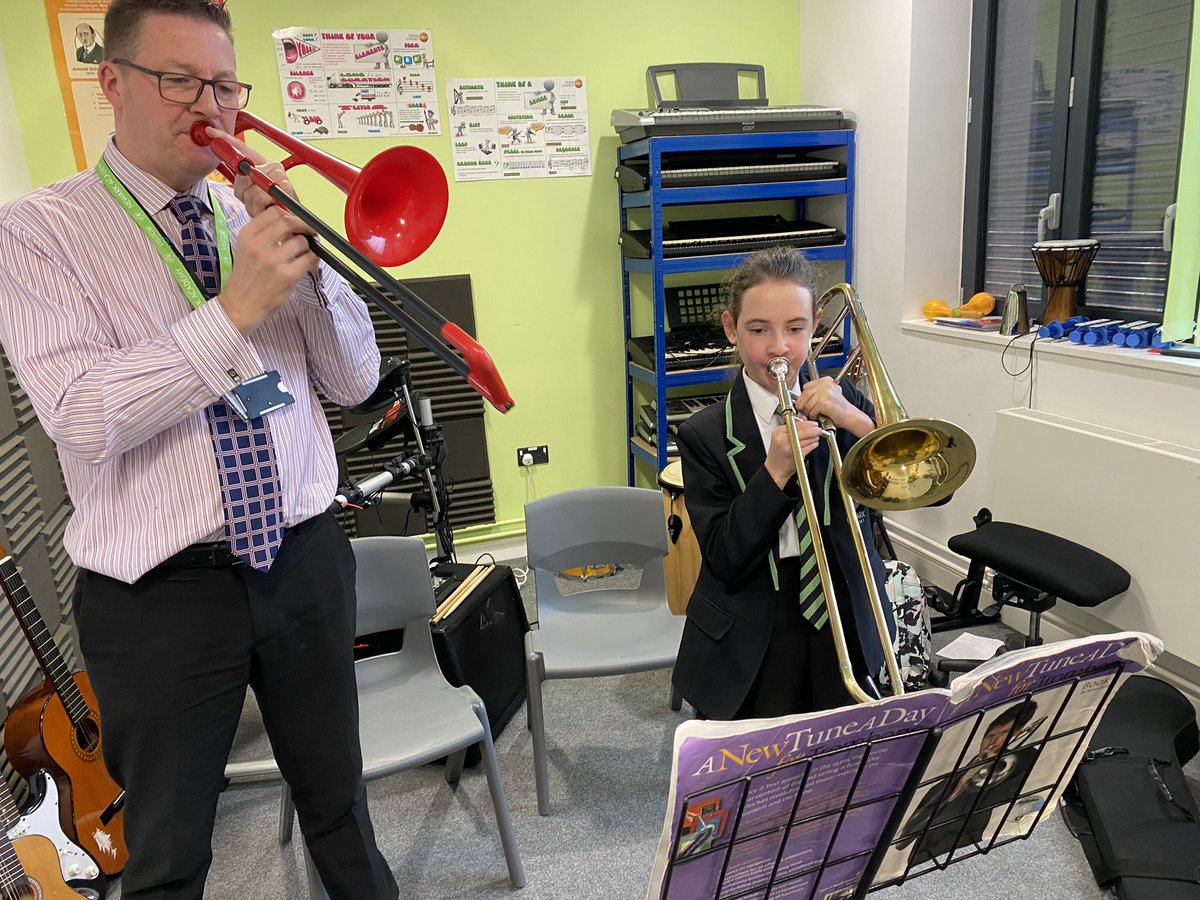 Paige (Y7), one of our ‘Furthering Talent’ trombonists, has enjoyed another fabulous Instrumental lesson with Mr Trippett from Inspire.
#workhardbekind #inspiremusic @nottsmusichub