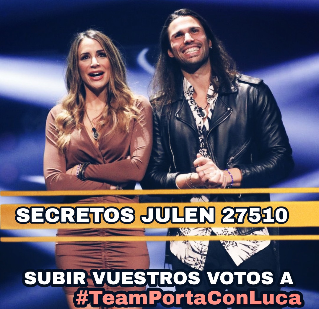 Maly_077's tweet photo. Formación por Luca #TeamPort
Subir vuestros votos a #TeamPortaConLuca 📥
Es de bien nacidos ser agradecidos y no solo por él q cuidó a Cris,también por muchos de su team q han estado junto a nosotros.
🔴SECRETOS JULEN 27510🔴
Si no puedes votar, píde línea‼️
#CrisLu3D https://t.co/kJYhfSDQfP