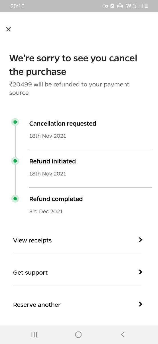 AkifArham's tweet photo. the app showing refund completed but till now not received in bank account.  It is about 15 days of cancelation.  Not acceptable from  
@OlaElectric 
@ola_supports
 @bhash
☹ https://t.co/TQDhsHPVgv