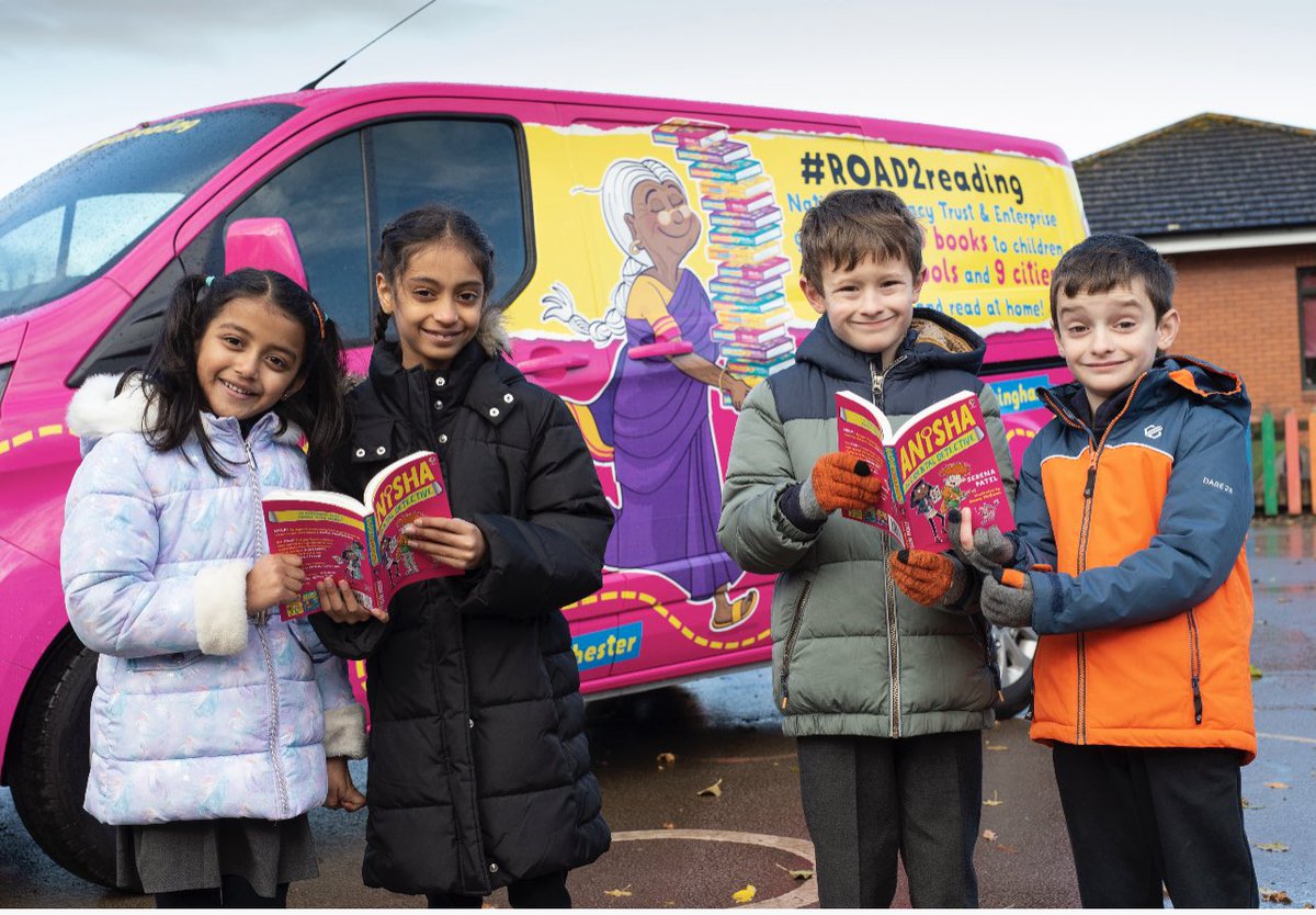 The team is getting ready to give away 23k copies of @SerenaKPatel’s book Anisha, Accidental Detective to 240 schools in 9 cities across the UK. Watch out for the @Enterprise & @Literacy_Trust #️ROAD2reading trip next week! Belfast, Glasgow and Edinburgh for me #eracscotland