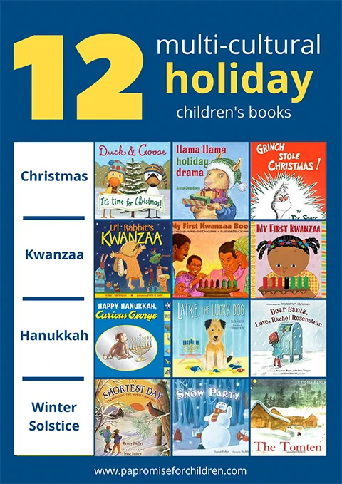 12 multi-cultural holiday children's books