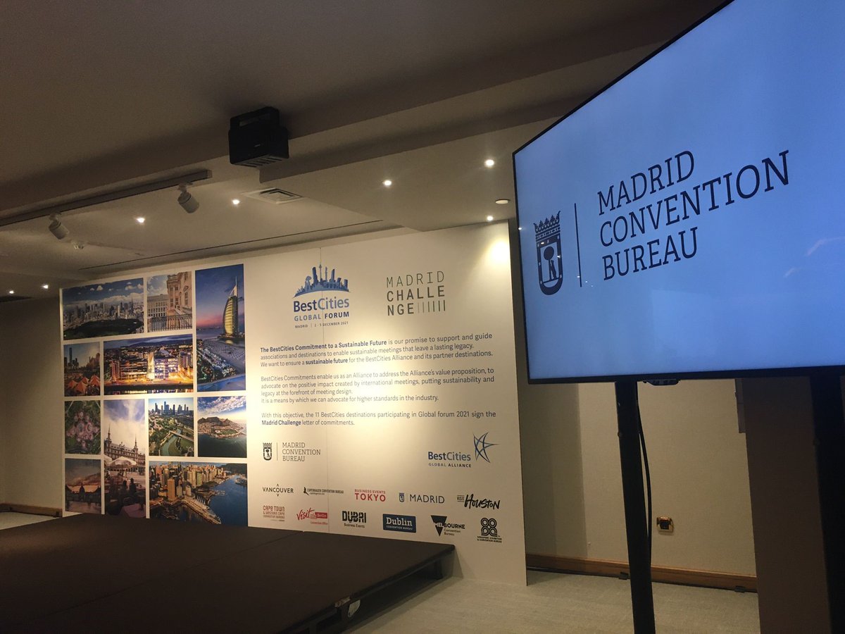 BerlinMeetings's tweet photo. #BCGlobalForum 2021 is running in #Madrid - and of course our colleague Marco is representing #Berlin there... @BestCitiesGA Global Forum takes place from 2 to 5 December and gathers industry thought #eventprofs. This year's focus: legacy + inclusivity.
#Berlin #PlanBerlin https://t.co/0wEfbWFaF5