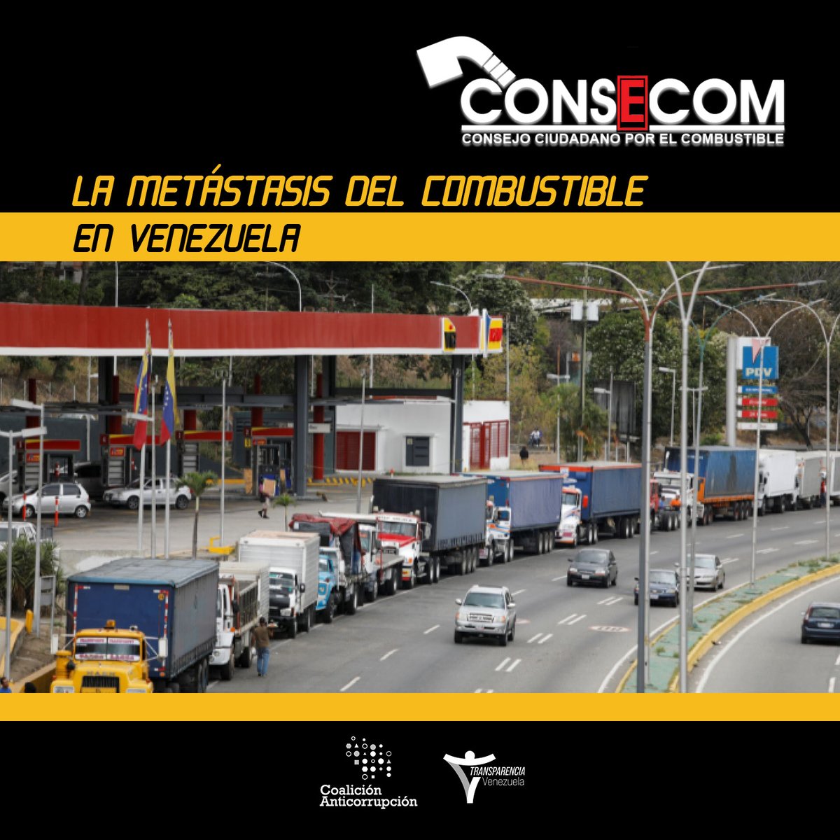 Hay, no hay,  cuándo llegará, dónde habrá, alcanzará... son las preguntas diarias de los venezolanos en esta #MetástasisdelCombustible. Si quieres saber más: transparencia.org.ve/consecom-ocho-…