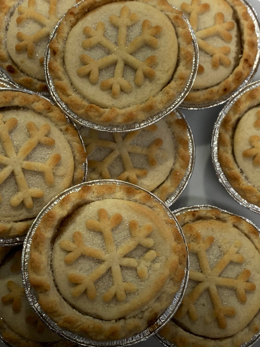 MerlysKitchen's tweet photo. First mince pies of the season!!  Join us at Shakerley Community Centre now for mince pies and hot chocolate. 🎄🎄

Also some bread, cakes and veg. 

All donations will go towards festive events at the centre
#mincepies #hotchocolate #FestiveFriday #festive https://t.co/yLCeEjwV5K