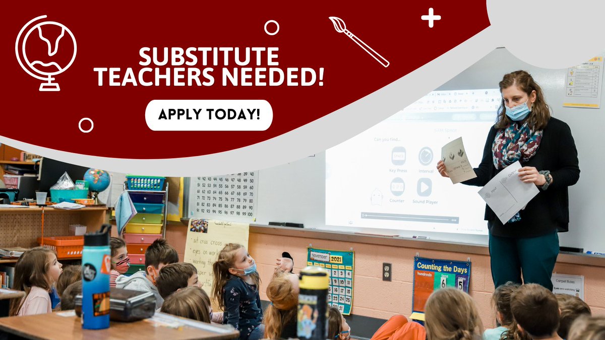 We are looking for Substitute Teachers!

What you need:
💥 4-year degree
💥 Pass a bkgd check &amp; obtain clearances

What you’ll get:
💥 Benefits (through STS)
💥 Flexible scheduling
💥 Training provided

Apply now > bit.ly/3om8ap0

#GASDisGreat #WarriorWay #GASDProud