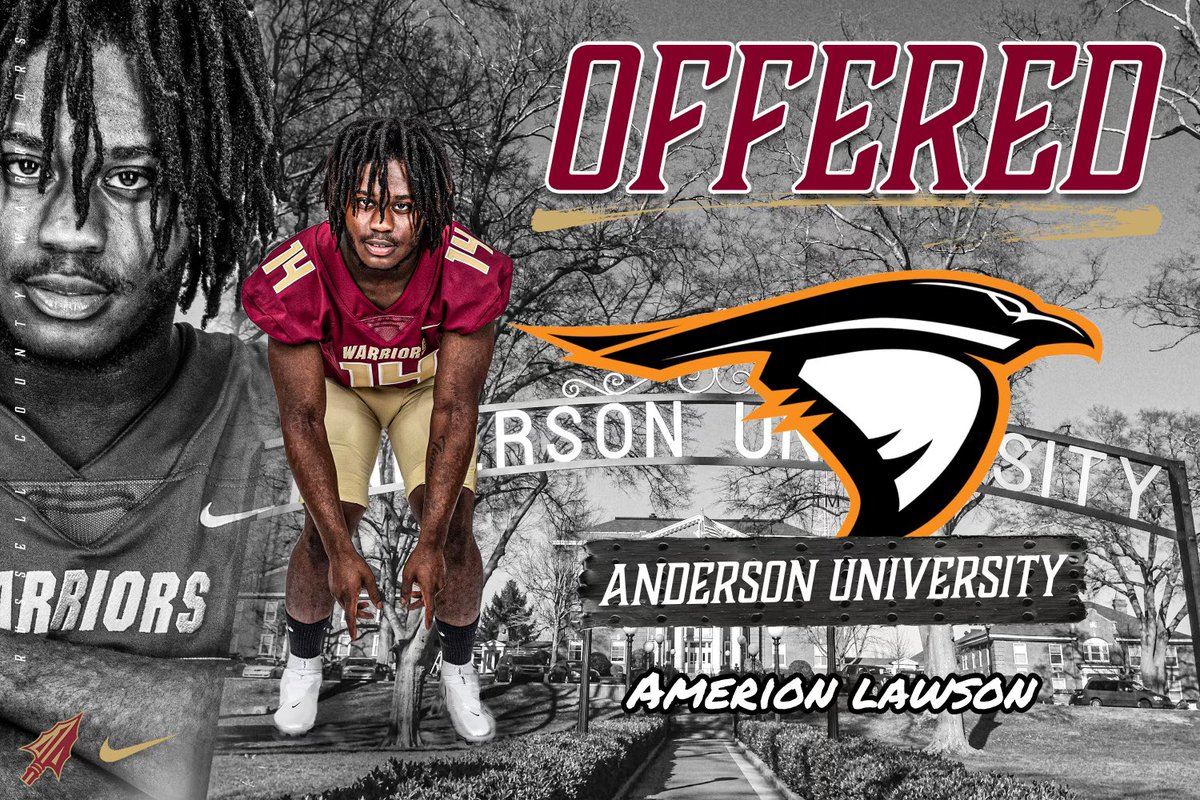 RCWarriorsFB's tweet photo. Congratulations to @Amerion14Lawson on another offer from @AUTrojans 🍢 #RiseUp #Ru22ell https://t.co/TbhuZYlsXi