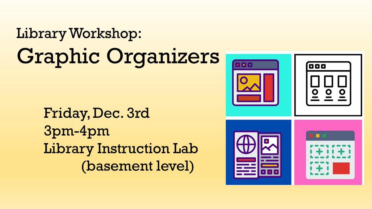 Feeling overwhelmed with the amount of work you need to complete by end of the semester? At today's workshop, we'll discuss different organizational tips and tricks while inviting you to create an organizer for yourself.
niagara.libcal.com/event/8549755