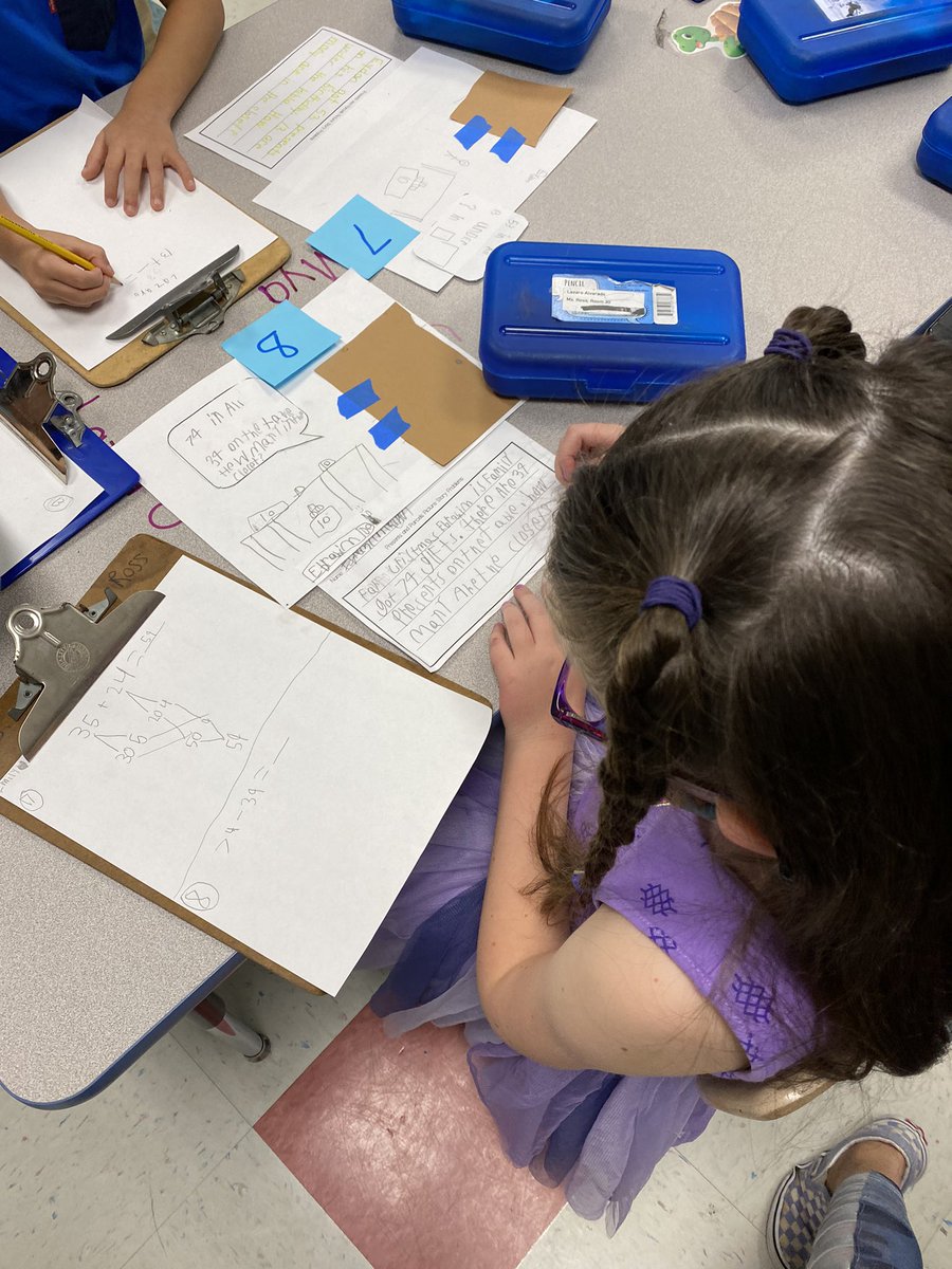 Ss wrote story problems and then solved each other’s problems using   the tools and strategies they have been learning. <a href="/JSzymanski301/">Jen Szymanski</a> <a href="/canstafford/">Candice Stafford</a>