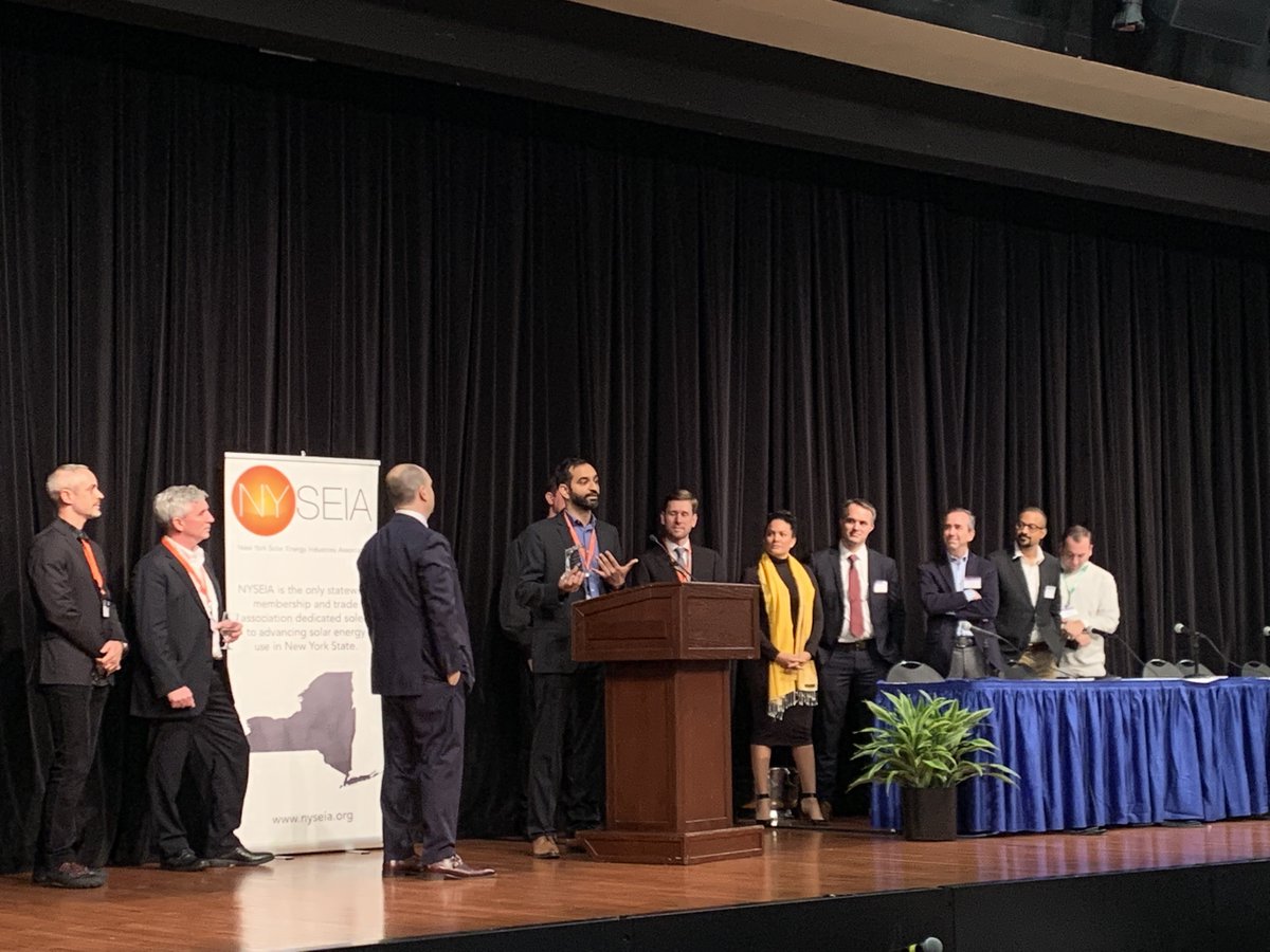 Sologistics_US's tweet photo. Congratulations to @EvanONeil, Zachary Dufresne, and all those who contributed to an outstanding event.  #Solar #NewYorkSolarSummit #NYSEIA https://t.co/Bp00UUK989