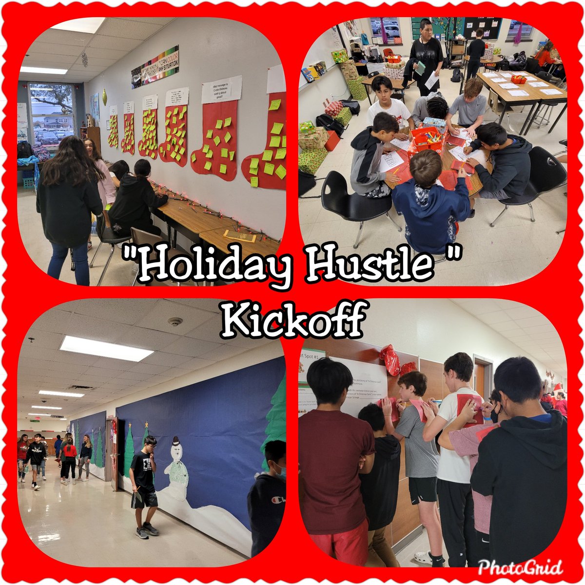 jessicamccoyAP's tweet photo. Our vertical alignment "Holiday Hustle" project is underway! #BetterTogether #verticallyaligned @Jags_Principal @c_quidachay @ashtorres01 @BelindaServant3 @organicteacher @mmhavekost @SChapman_cms @Ms_St_John @tgatell1 @ComalWrites @KayeGuidry https://t.co/g7gyUlgTN4