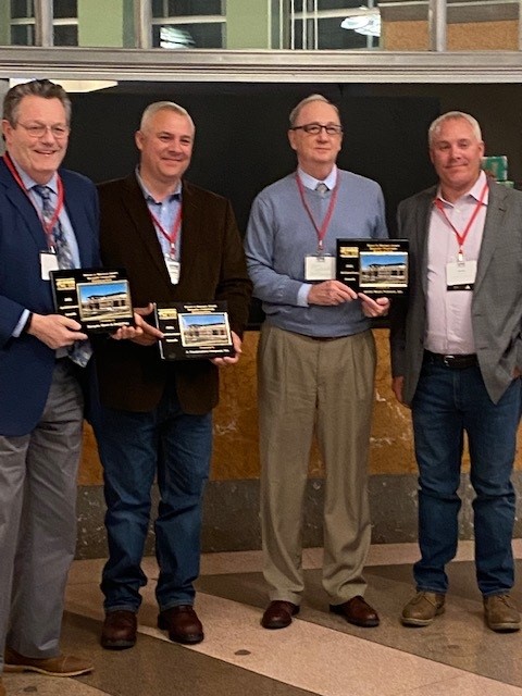 MSPdesign's tweet photo. We were honored to receive the 2021 Excellence in Masonry Architectural Award for the Rumpke Waste &amp; Recycling corporate headquarters building along with Rumpke and J. Construction. Last night's awards banquet was held at the beautifully restored Cincinnati Museum Center. https://t.co/Yyyf4H24jM