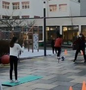 Double Dutch with my jump rope team this morning. <a href="/FIS_School/">Frankfurt Int School</a>