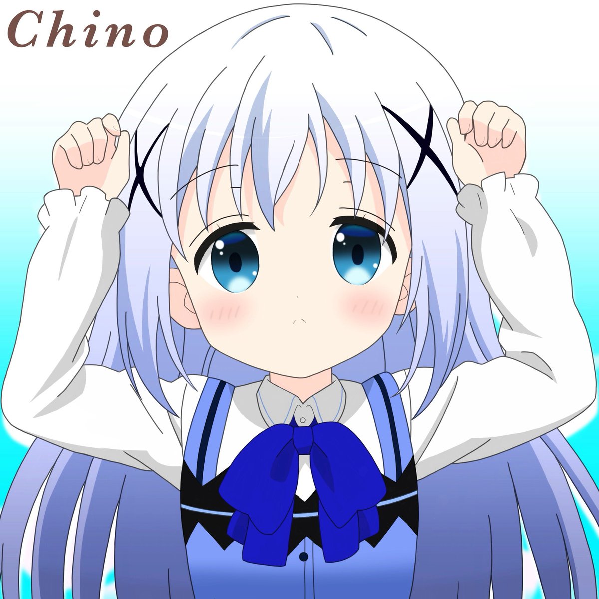 Чино кафу с кроликом. Чино кафу. Чино кафу. Chino kafuu art. Kafuu chino неко.