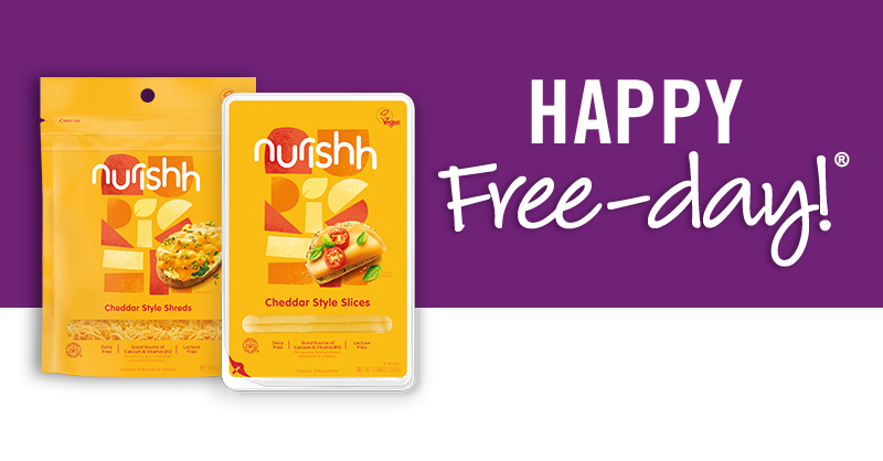 Try tasty, melty, plant-based cheese that’s perfectly delishh! Enjoy FREE Nurishh Cheddar Slices & Shreds! Load by 12/4; redeem by 12/16.