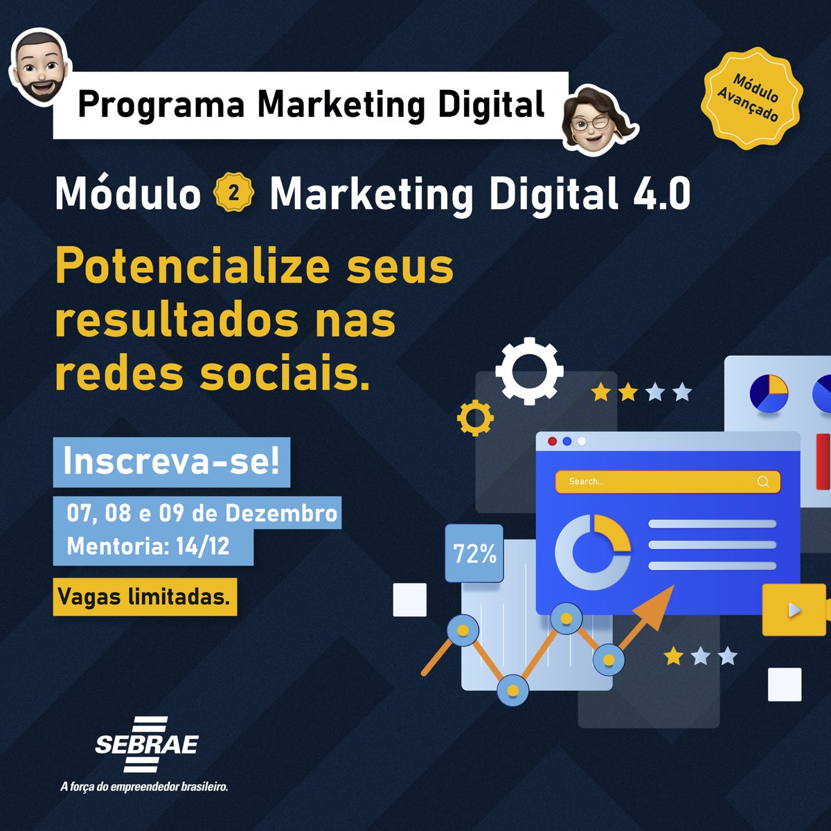 DDenilemos's tweet photo. Empreendedor, o Programa Marketing Digital chegou para ajudar você a alavancar de uma vez por todas os seus resultados nas plataformas digitais.

Inscreva-se: https://t.co/ssCU2d63q8!

#upbranding #SebraePB #MarketingDigital https://t.co/IBoAS0qIBR