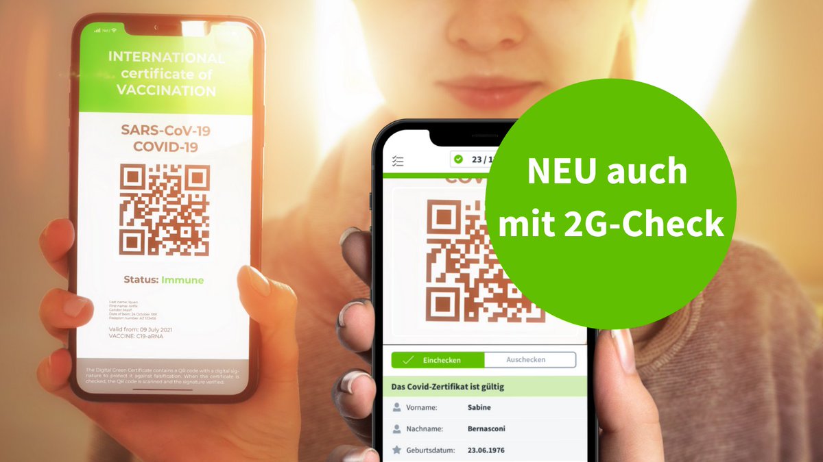 eventfrog_net's tweet photo. BREAKING: Ab sofort zwischen 2G- oder 3G-Prüfung wählen! Was die Covid-Scan-App des @BAG_OFSP_UFSP ab dem 13.12. kann, kann unsere «Entry App» ab sofort.
Unsere Corona-Schutzfunktionen: https://t.co/TPk8UtTmAv
#eventfrog #ticketing #CoronaInfoCH #COVID19 #app @sbck https://t.co/Nk0WI1wxgZ