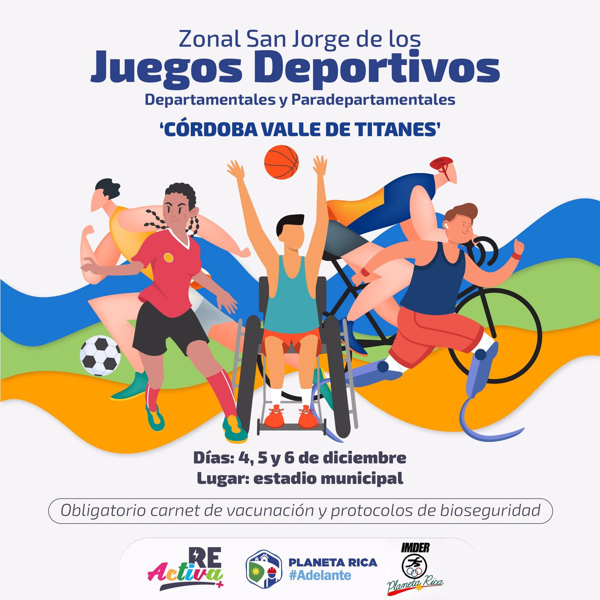 AlcaldiadePR's tweet photo. La Alcaldía de Planeta Rica invita a toda la comunidad a asistir y apoyar los juegos deportivos que se realizarán en el estadio municipal.✅🤝 https://t.co/kAphPOPRV3