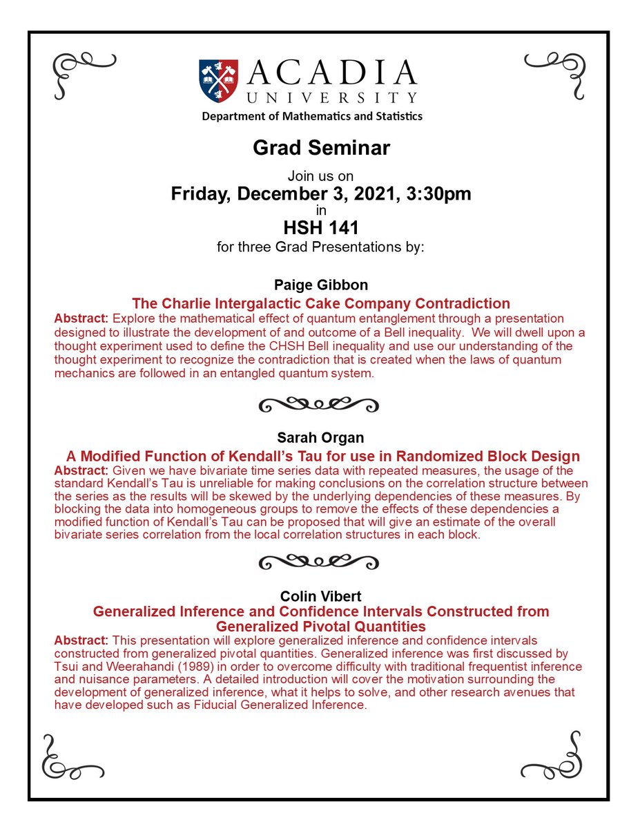 Acadia Math & Stats tweet media