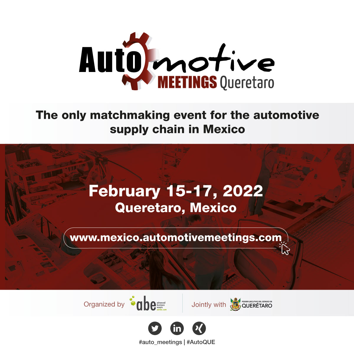 airtradeworld's tweet photo. #auto_meetings #AutoQue
Automotive Meetings Querétaro @auto_meetings es el único evento para la cadena de suministro automotriz en México.
15 y 17 de febrero 2022
¿Más información? https://t.co/UyLRQBISl0 https://t.co/hbbcQnQBm1