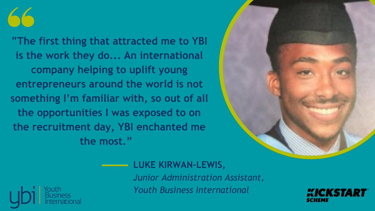 Luke, our outstanding Junior Administration Assistant, joined YBI as part of the Kickstart scheme because he was excited to learn more about our work in the sector of youth entrepreneurship. 

Read more about Luke and our other Kickstart team members here: youthbusiness.org/resource/kicks…