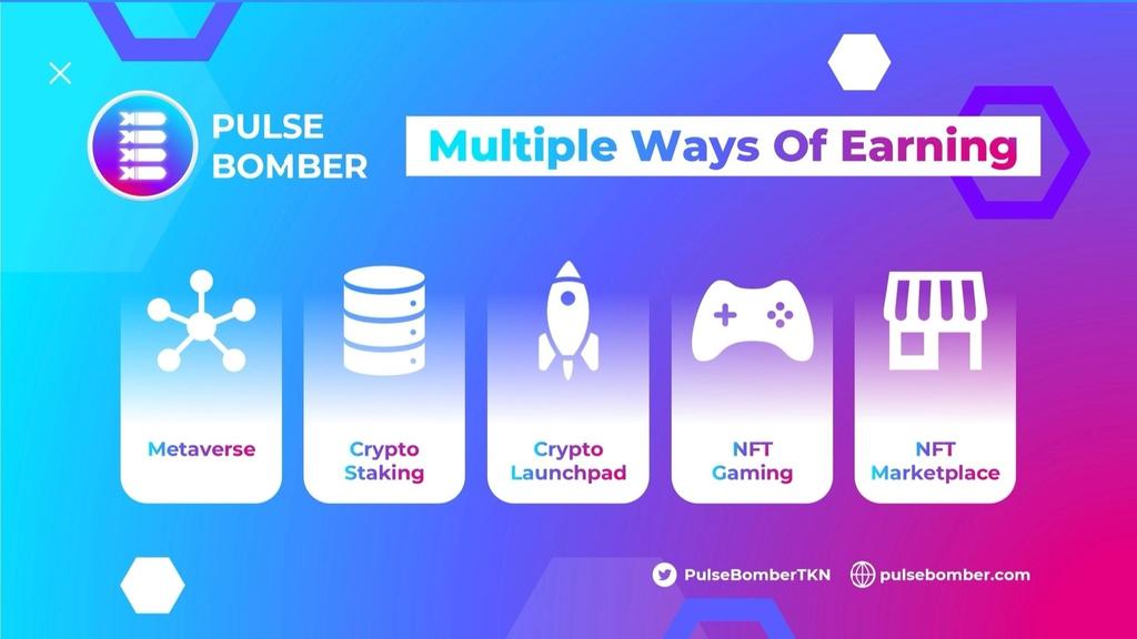 Samanthaderen's tweet photo. @CoinMarketCap #Pulsebomber fantastic roadmap #Launchpad #Metaverse #NFTgaming #stacking https://t.co/XQ1vRBPYVx