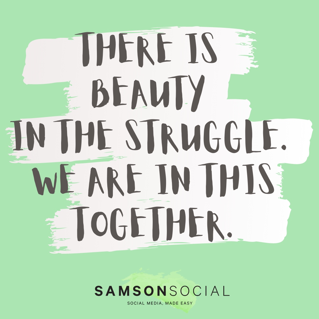 💚 Your #Friday reminder that there's comfort in community &amp; knowing we're all just doing our best, together 💚