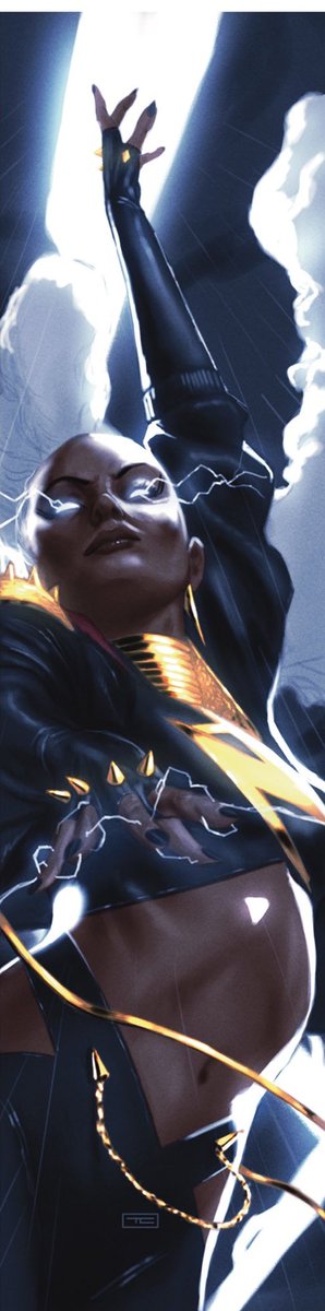 ororoswind's tweet image. This is a cool look for a cute “Phalanx have taken over the planet” AU moment or something but I wish illustrators could find other ways to represent Storm being “edgy” that is not the mohawk