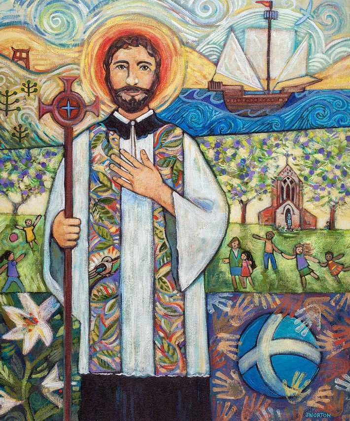 MandyBaker63's tweet photo. Wishing our Year 10 students a very happy feast for St Francis Xavier’s day! Go into the world and allow the light of the Holy Spirit to shine through you #noboundaries #visionintoreality @StPetersRCHigh 🙏💚 https://t.co/jlETRisOr5