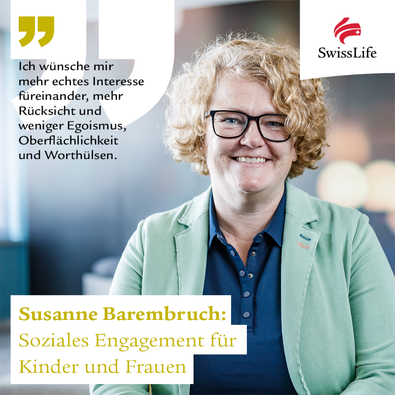 swisslife_de's tweet photo. #HumansofResponsibility: Susanne Barembruch, Gesamtbetriebsratsvorsitzende und Sprecherin des Europa Forums der Swiss Life AG, engagiert sich vielfältig für Projekte, die ihr am 💚 liegen - wie zum Beispiel für das #SwissLife-Kochbuch: https://t.co/6KyZZVOpHo #SozialesEngagement