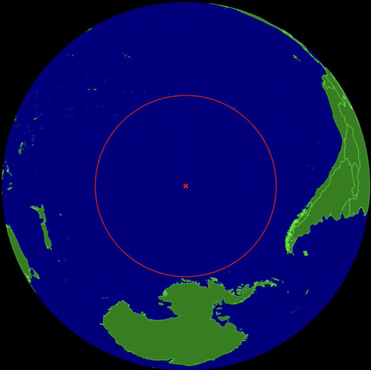 latestinspace's tweet photo. Point Nemo is the location on Earth farthest from land, surrounded by more than 1600 km (1000 miles) of ocean in every direction. The closest other humans are in the ISS 400 km (250 miles) up! https://t.co/EdmddlJY9d