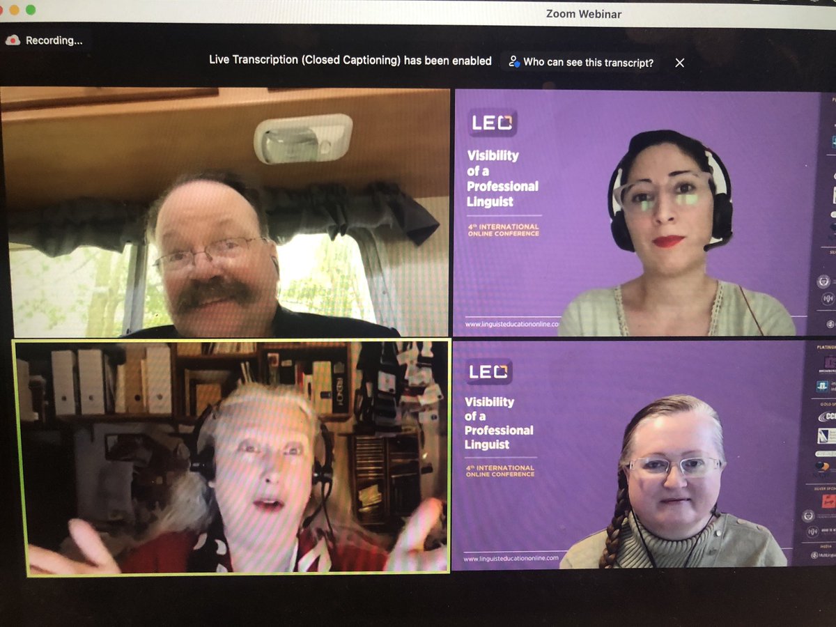 LingEduOnline's tweet photo. What the Future Holds panel with @drbrivers, Natalya Mytareva and @caitilinwalsh right now #LEO4 https://t.co/QJzn39x30N