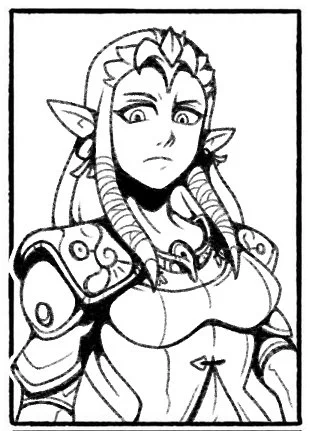 I can see why I don't draw this version of Zelda often, she has A LOT of details 