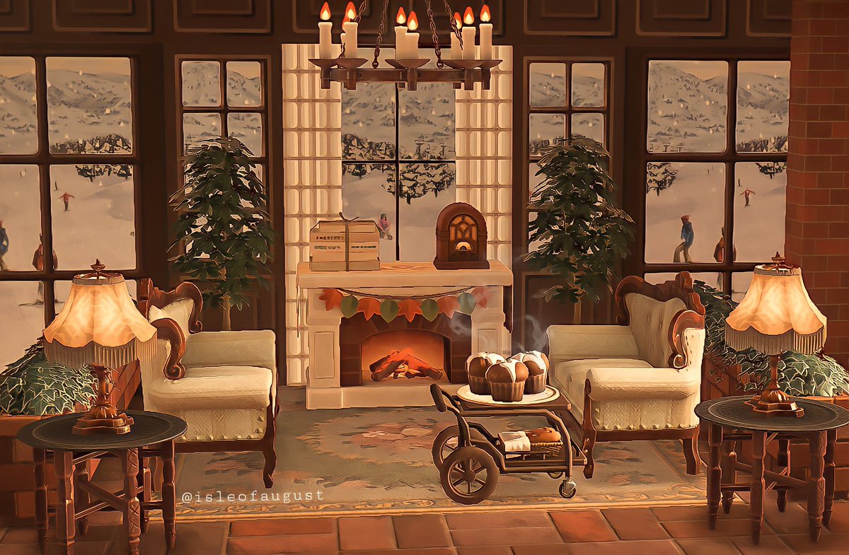 isleofaugust's tweet photo. Teddy and Maples Ski Chalet! 🌨🧦🧸

#acnh #animalcrossing https://t.co/IgITzLxRQq