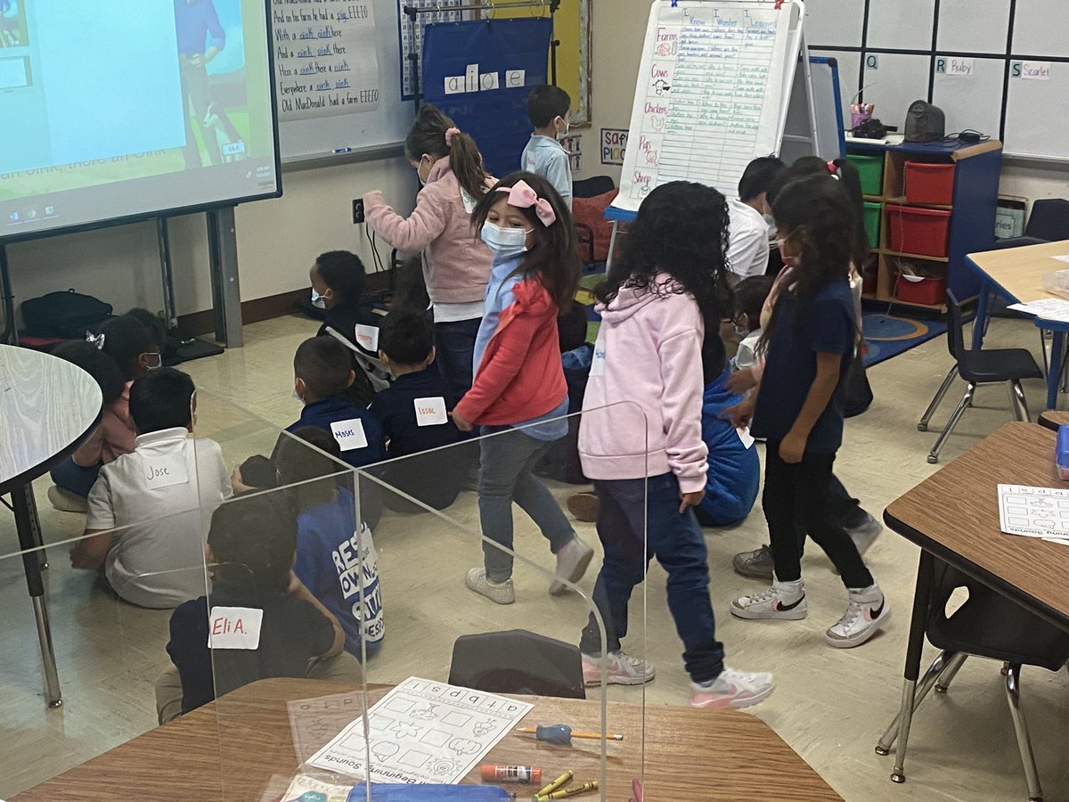 11TXLessonStudy's tweet image. #TXLS Kinder lesson @NathaHowell the is morning. Students are thinking, pairing, and sharing all about pigs. @ESCRegion11