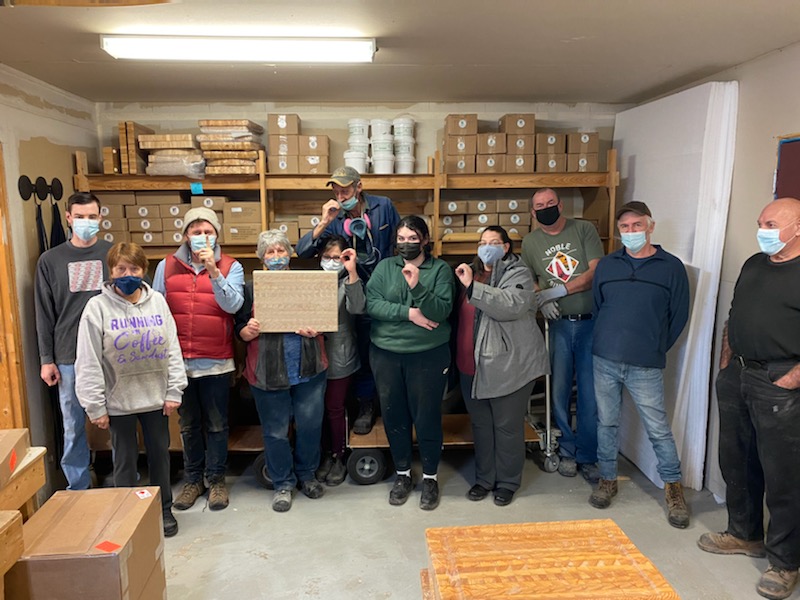 larchendgrain's tweet photo. First time ever. The elves have been super busy here at the factory. 10,000, ya that's right, here is the 10,000th board sanded with a few weeks to go.  #waytogoteam #lovemylarchwood #happyfridayeveryone #getyoursbeforetimerunsout https://t.co/UhQ9SrvkwW