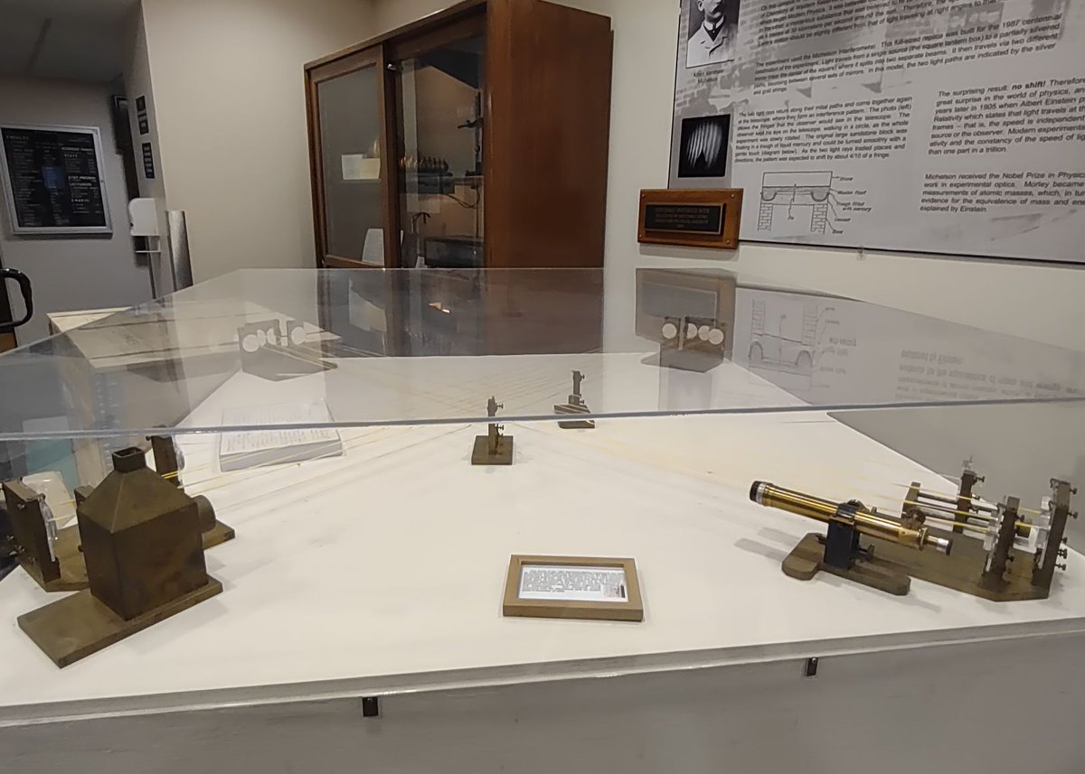 TheMSNEPGroup (@themsnepgroup) on Twitter photo While <a href="/cwru/">Case Western Reserve</a> for a <a href="/Materials_CWRU/">Materials Science & Engineering at CWRU</a> seminar, I also got the opportunity to see where a foundational experiment of modern science was born: the famous Michelson-Morley experiment! #physics #chemistry While <a href="/cwru/">Case Western Reserve</a> for a <a href="/Materials_CWRU/">Materials Science & Engineering at CWRU</a> seminar, I also got the opportunity to see where a foundational experiment of modern science was born: the famous Michelson-Morley experiment! #physics #chemistry