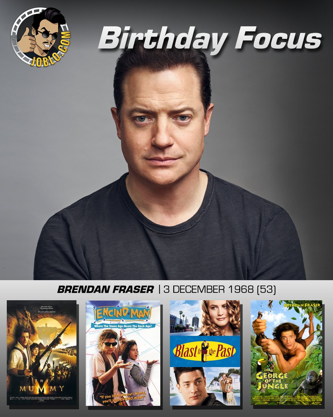 Wishing Brendan Fraser a very happy 53rd birthday! 