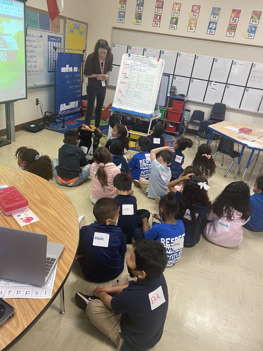 11TXLessonStudy's tweet image. #TXLS Kinder lesson @NathaHowell the is morning. Students are thinking, pairing, and sharing all about pigs. @ESCRegion11