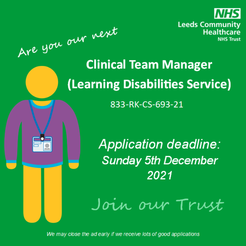 We're looking to recruit a Clinical Team Manager for our Learning Disability Team based within CAMHS. The team supports children and young people with behavioural and/or mental health needs that have learning disabilities. More info and apply now: jobs.nhs.uk/xi/vacancy/916…