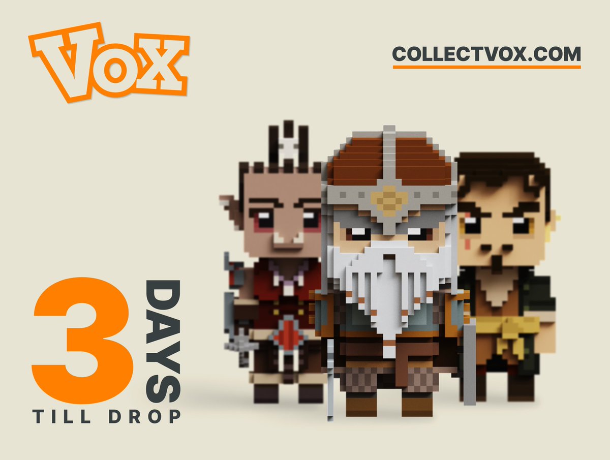 nftpunk's tweet photo. Time does go quicker in #NFT world. It’s only 3 days now. See you all on the 6th. #MirandusVOX #VOXdrop #wenVOX https://t.co/6FiqDemCWK