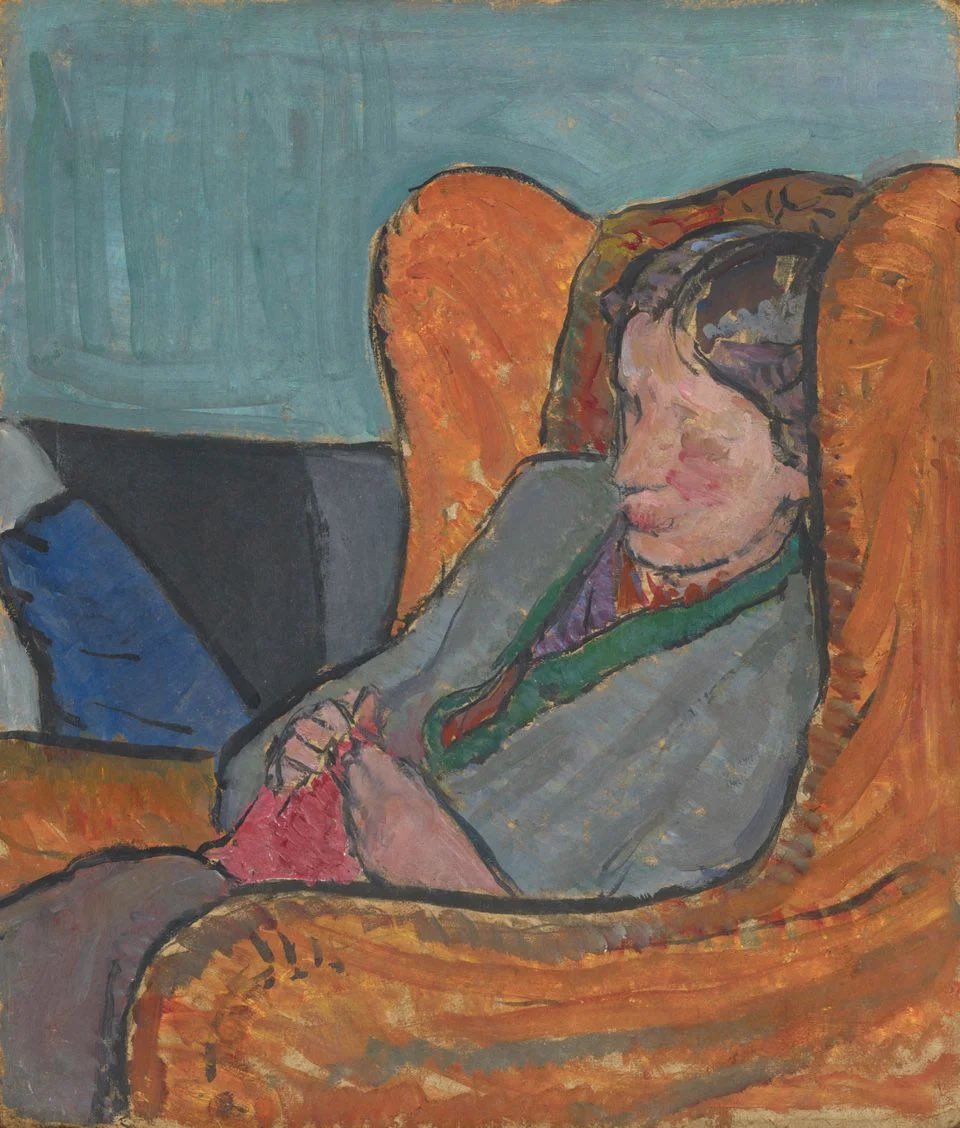 Virginia Woolf 
🎨 by Vanessa Bell
1912