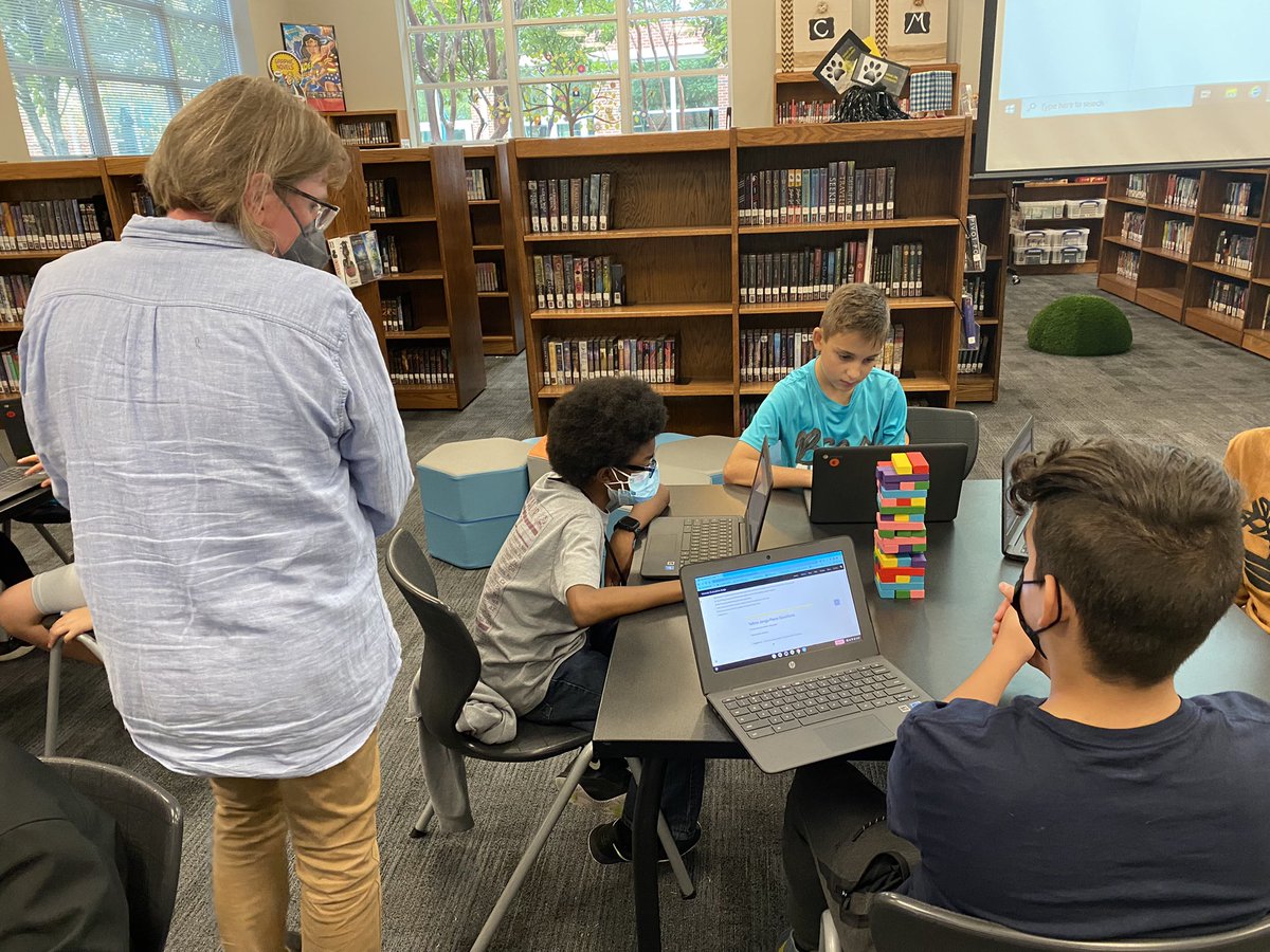 Kimberly Howard (@howardedtech) on Twitter photo I appreciate that @mycmslibrary is a place where kids read, learn, socialize, and feel welcome. I get to see all the action from my desk and I share this space with the best librarian, Mrs. Taber! #CougarsLearn <a href="/ClarkMSCougars/">Cougar Pride</a> #12DaysTwitter #FriscoDLCchat I appreciate that @mycmslibrary is a place where kids read, learn, socialize, and feel welcome. I get to see all the action from my desk and I share this space with the best librarian, Mrs. Taber! #CougarsLearn <a href="/ClarkMSCougars/">Cougar Pride</a> #12DaysTwitter #FriscoDLCchat