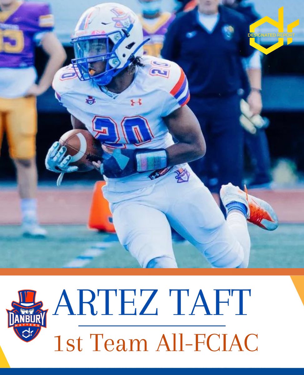 DesignatedRpt's tweet photo. Big congrats to these Danbury Football Hatters for making the All-@fciac team! 👏🏾 #TheHatterWay https://t.co/AlKU3uMLf6