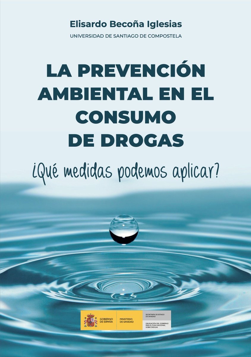🔊 NUEVO!

Elisardo Becoña Iglesias, <a href="/DrBecona/">Elisardo Becoña</a> , presenta su libro:
"La Prevención ambiental en el consumo de drogas:
¿qué medidas podemos aplicar?". Financiado por <a href="/PNSDgob/">Plan Nacional Sobre Drogas</a> 

Accede al PDF aquí 👉🏽🔗 ow.ly/G46H50H2Wkf

#PrevenciónAdicciones #Salud #JuegoDeAzar #Drogas