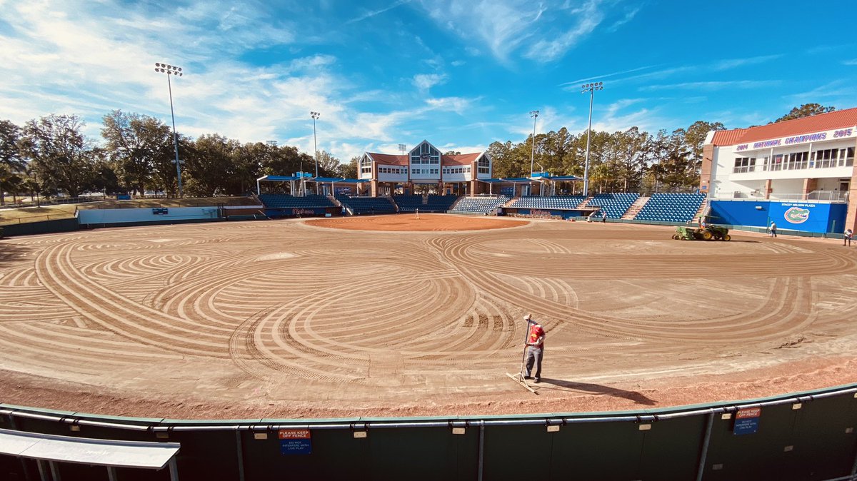 Things are coming together nicely with the field renovations for <a href="/GatorsSB/">Gators Softball</a>! <a href="/FieldExperts/">SFMA</a> <a href="/GatorTurfStaff/">Gators Turf Staff</a>