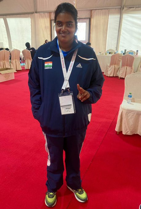 Ananya Bansal wins country's first silver medal in Women's Shotput U20 (F20) event at the AsianYouthParaGames 2021 in Manama, Bahrain. 
#Asianyouthparagames2021 
#Ananyabansal 
#India